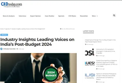 Industry Insights: Leading Voices on India's Post-Budget 2024