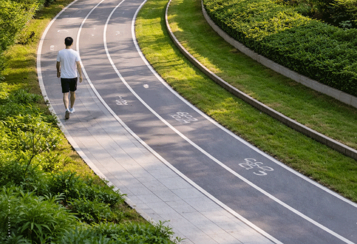 Jogging & Cycling Track - Saya Desire Residency