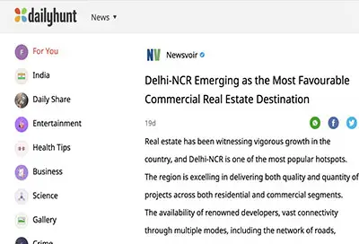 Delhi-NCR emerging as the most favourable commercial real estate destination