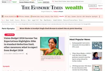 Union Budget 2024 Income Tax Expectations Highlights