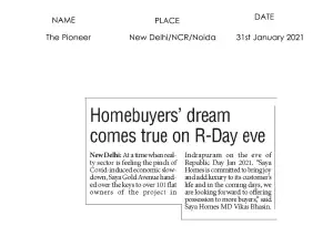 Print media 2021 - Homebuyer Dream