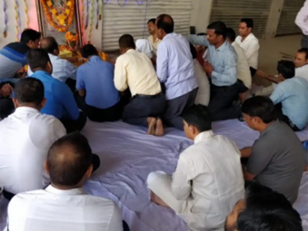 Vishwakarma Puja at Saya Gold Avenue Site